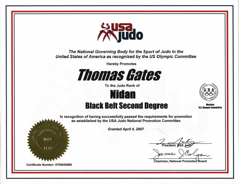 2nd Dan Judo Certification in Korea Koreabridge